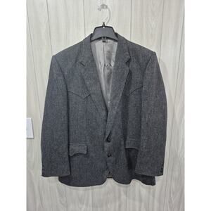 Vintage Circle S Dallas Texas Size 46R Sport Coat Formal Office Church Western